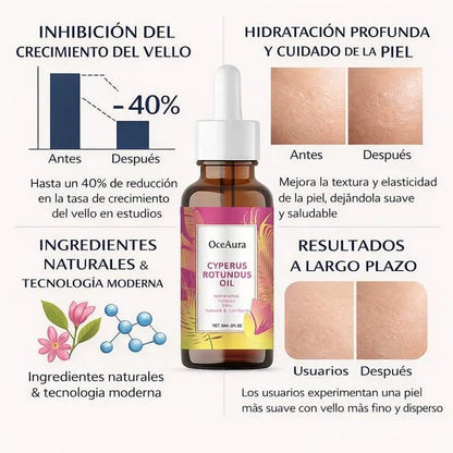Cyperus Rotundus Oil (60 ml) | Reduce naturalmente el vello