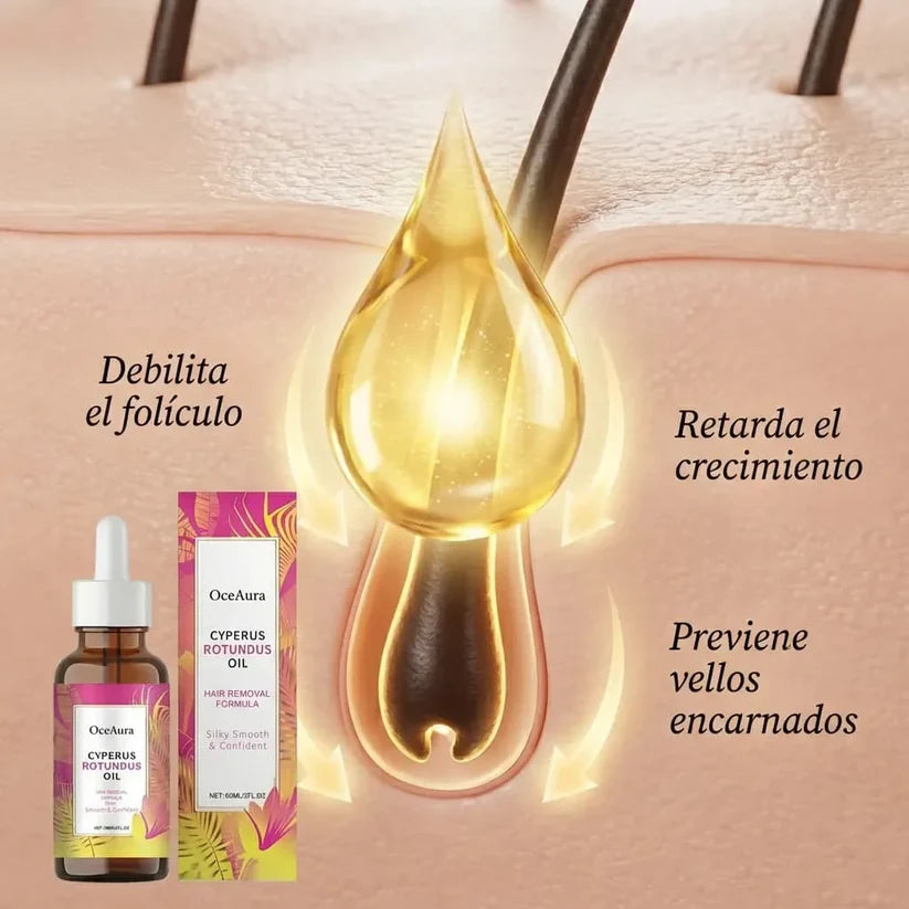 Cyperus Rotundus Oil (60 ml) | Reduce naturalmente el vello