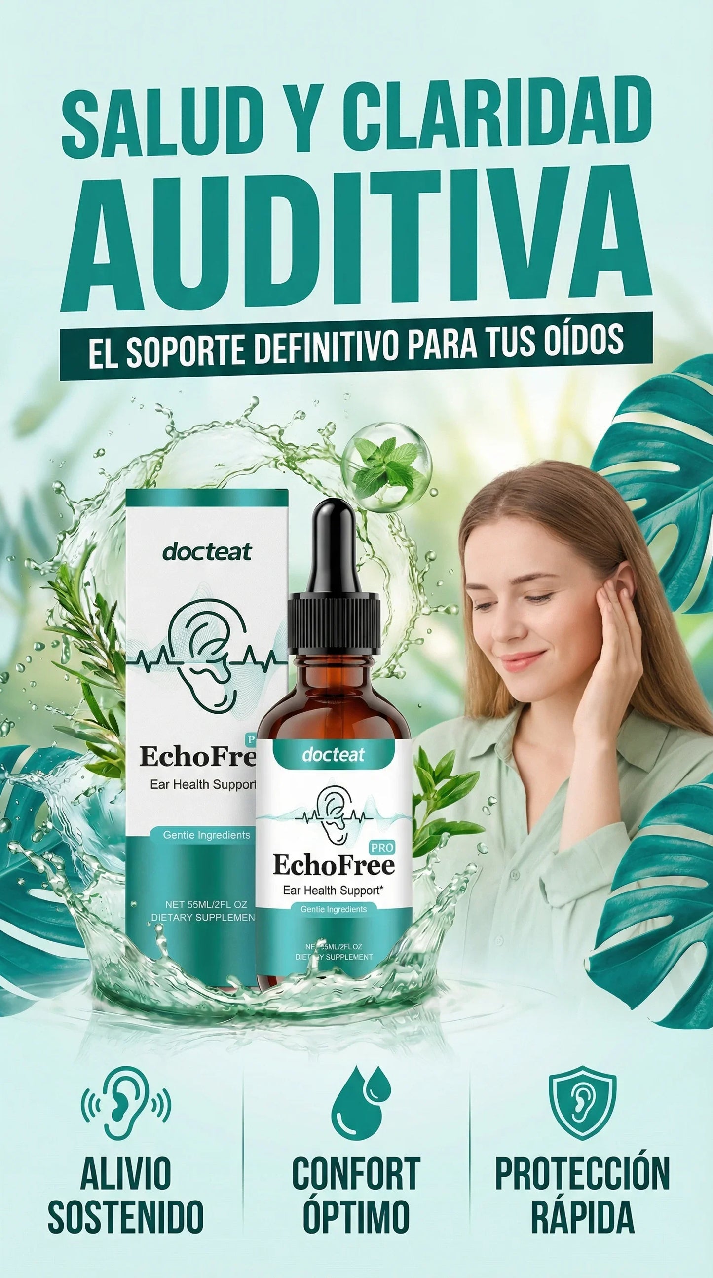 Echo Free - Solución a tus oídos | Promoción x2 unidades