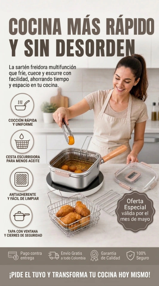 Olla Multifuncional Acero Inoxidable